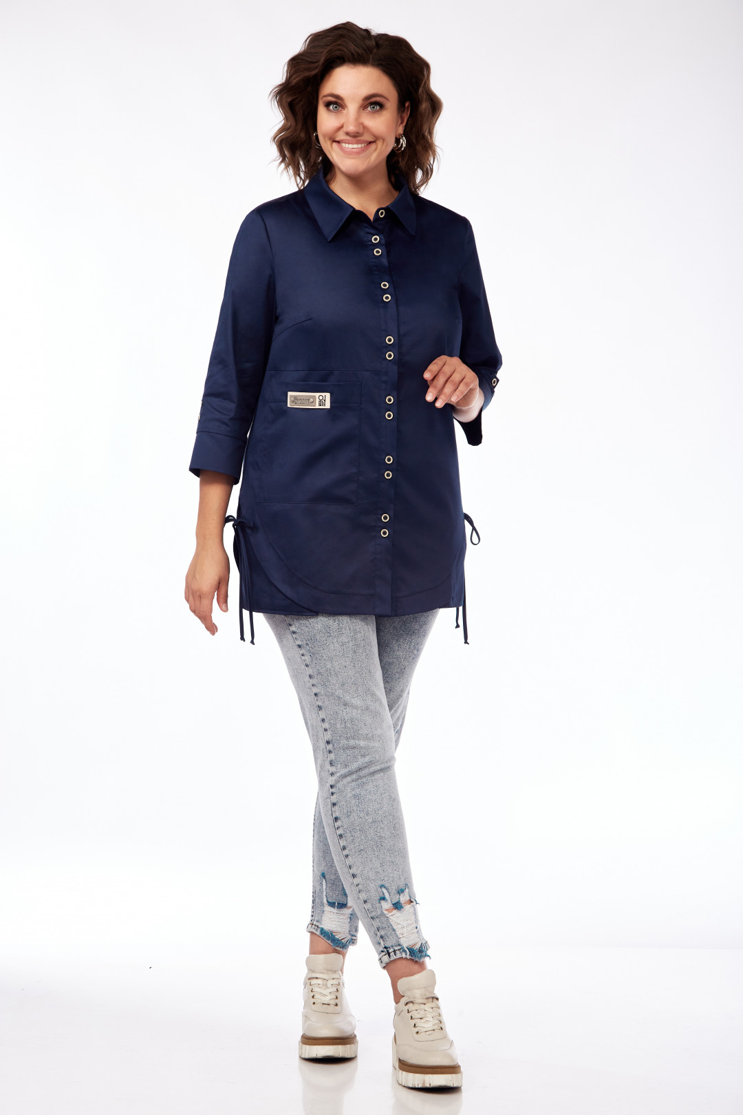 Блузка Matini 4.1535 синий - фото 4